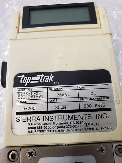 Used TOP TRAK 822S-L-2-OV1-PV1-V1 NITROGEN FLOW METER