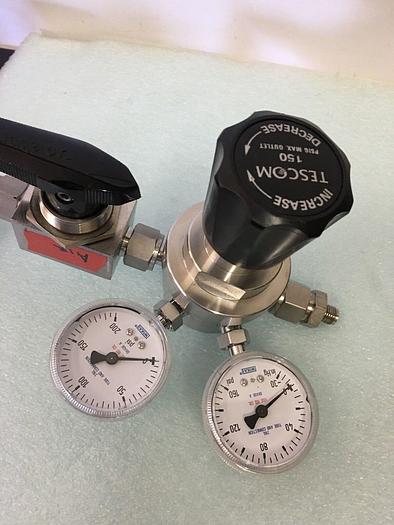 Used TESCOM 150 PSIG MAX OUTLET WITH SWAGELOK  SS-45S8