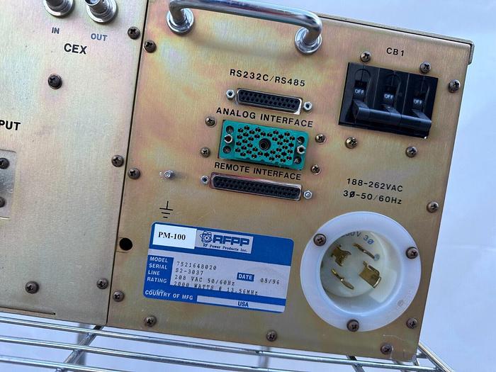 Used RF POWER PRODUCTS POWER SUPPLY M/N: 7521648020