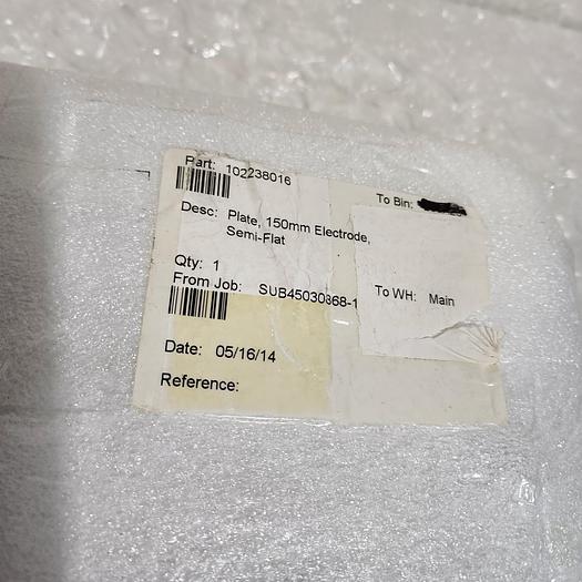 Used PLATE 150MM ELECTRODE