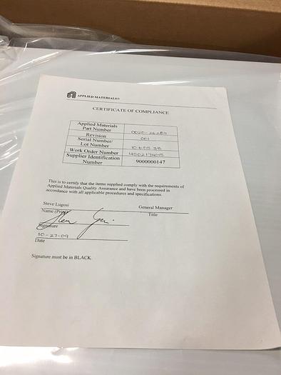 AMAT 0020-26289 001 SHIELD LOWER 6''