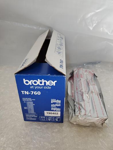 Used BROTHER TN-760 TONER CARTRIDGE