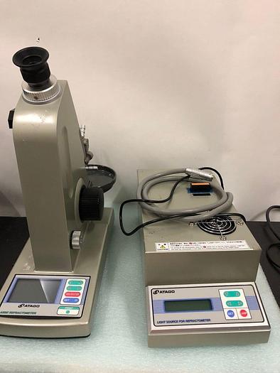 Used ATAGO DR-M2/1550 ABBE REFRACTOMETER WITH LIGHTSOURCE