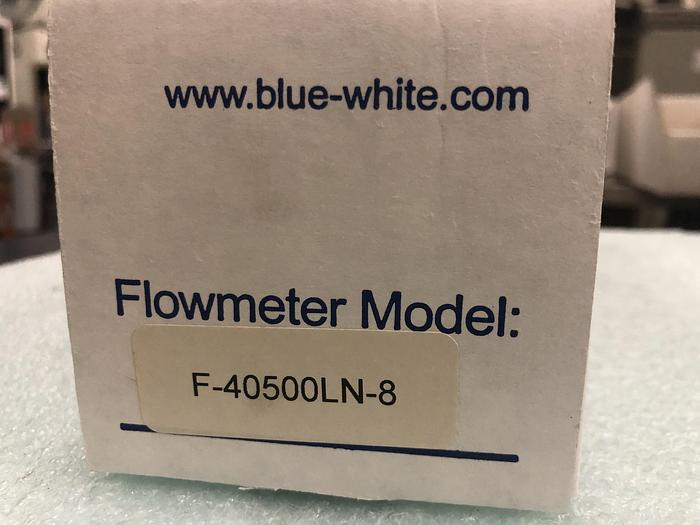 Used BLUE-WHITE FLOWMETER F-40500LN-8
