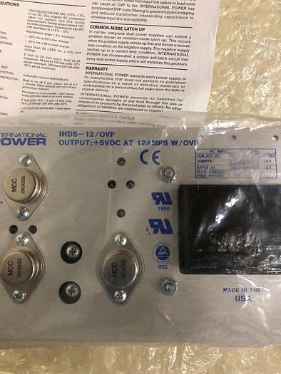 Used INTERNATIONAL POWER IHD5-12-OVP