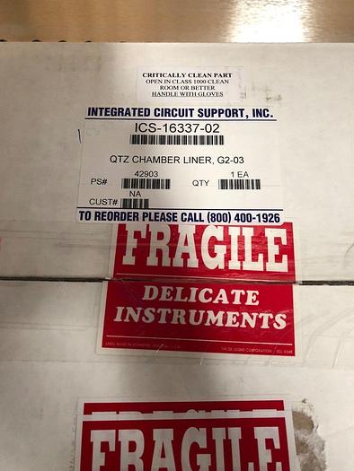 ICS-16337-02 QTZ CHAMBER LINER, G2-03