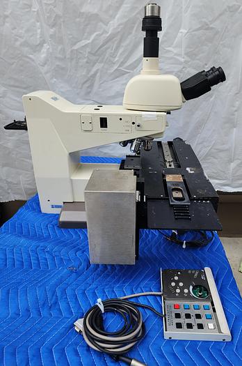 Used NIKON OPTIPHOT 200 Wafer Inspection Scope with Trinocular ergonomic Head with Nikon objective 5x, 10x  CF Plan, Nikon 50x, and Nikon 100x CF Plan