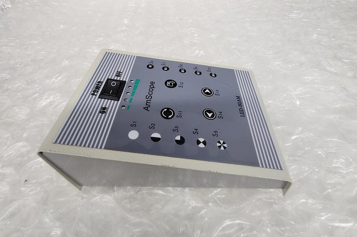 Used AMCSOPE LED-80AM LED RING ILLUMINATOR