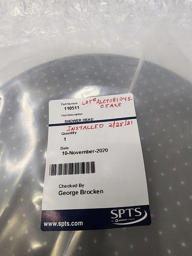 Used SPTS SHOWER HEAD 110511 ALCT081045
