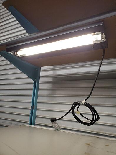 Used WORKBENCH WITH STORAGE AND LIGHT 36''  X 36''