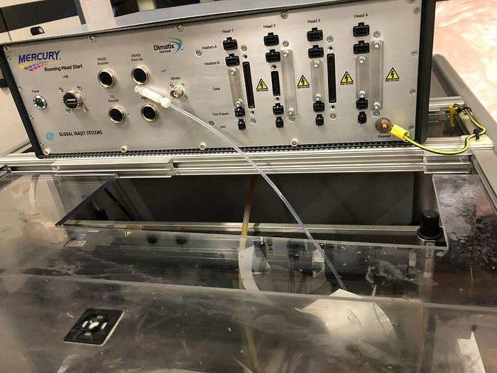 Used GLOBAL INKJET SYSTEMS MERCURY 1202 NEWPORT INK JET EVALUATION SYSTEM