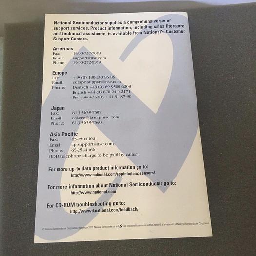 Used NATIONAL SEMICONDUCTOR LM20, LM70, LM74, LM83, LM87, LM92