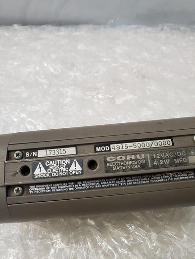 Used COHU SOLID STATE CAMERA 4815-5000-0000