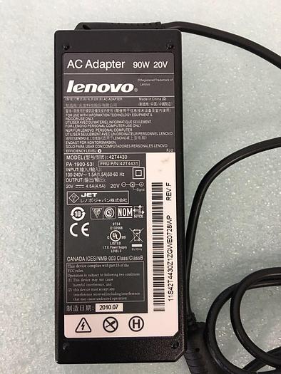 Used LENOVO 42T4430 AC ADAPTER 90W 20V