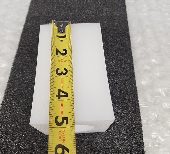 Used TEFLON SPACER 3" X 3" X 5"