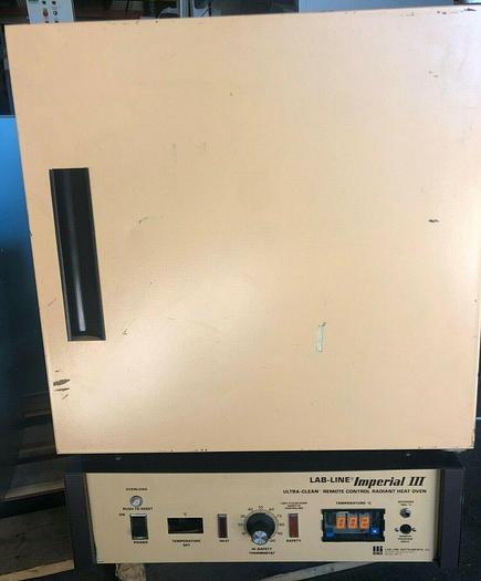 Used LAB-LINE IMPERIAL III ULTRA-CLEAN REMOTE CONTROL RADIANT HEAT OVEN 3450M
