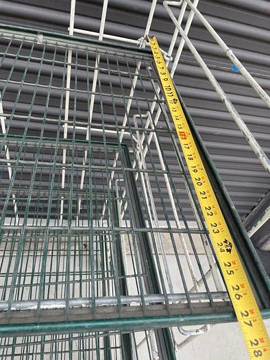 Used VINYL PROTECTED WIRE CART WITH INSULATED SHELVING ON WHEELS