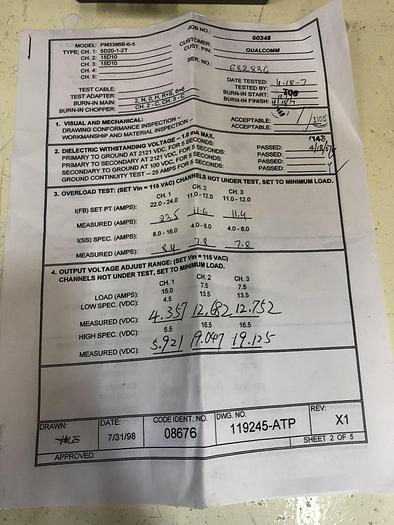 Used PIONEER MAGNETICS PM3386B-6-3