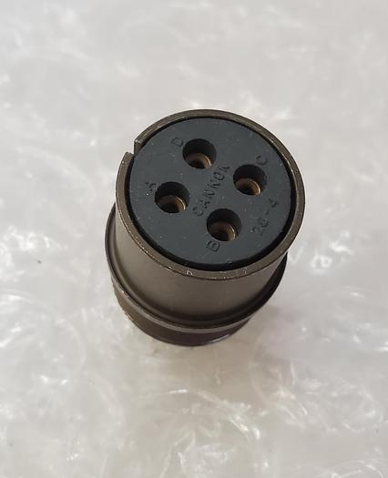Used ITT CANNON 20-4 CIRCULAR CONNECTOR PLUG