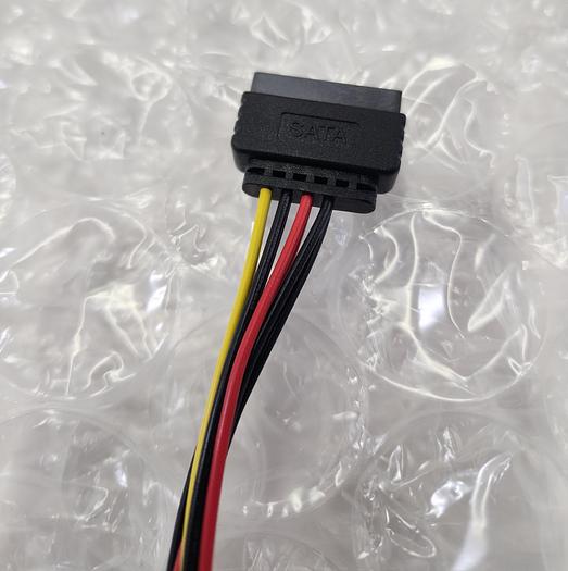 Used SATA Male to 4Pin IDE Female + SATA Female Power Cable