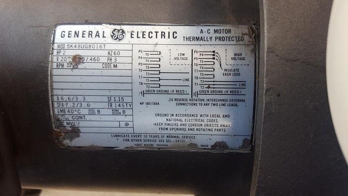 Used EDWARDS 40 TWO STAGE ROTARY VACUUM PUMP , GEC alpak motor 090SD