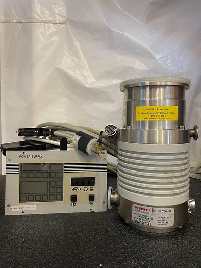 Used Pfeiffer Balzers TPH 180H U Turbo Molecular Pump With TCP 380 controller & Cable