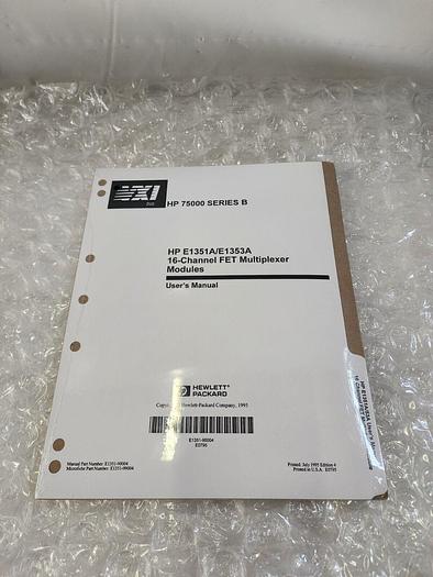 Used HEWLETT PACKARD E1315A- MODULES