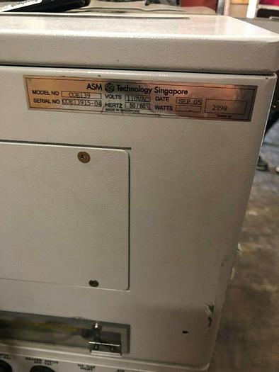 Used ASM COE 139 Curing System