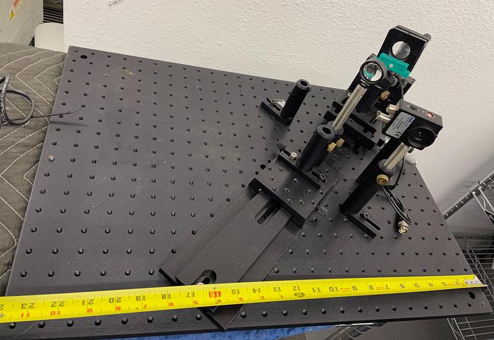 Used NEWPORT PRC-3 PROBE STATION ELECTRO ABSORTION OPTIC ASSEMBLY 24 L x 18W x 11H