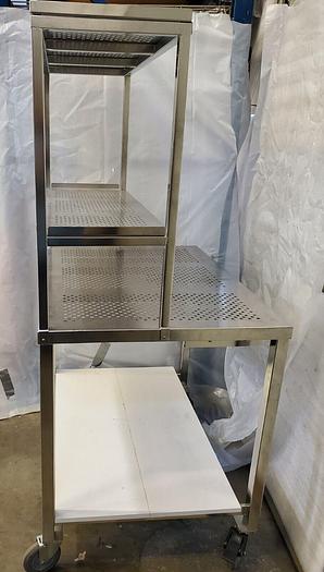 Used Stainless Steel Retractable Prep Station