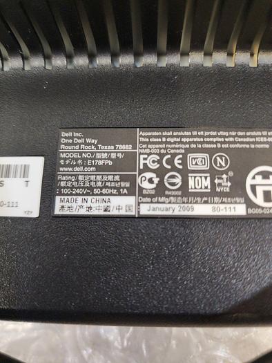 Used DELL MONITOR E178FPB