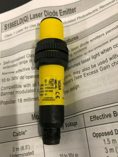 Used BANNER S186ELD LASER DIODE