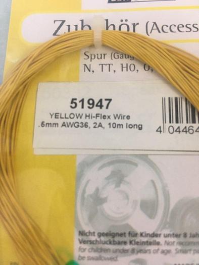 LOKSOUND 51947 YELLOW HI-FLEX WIRE
