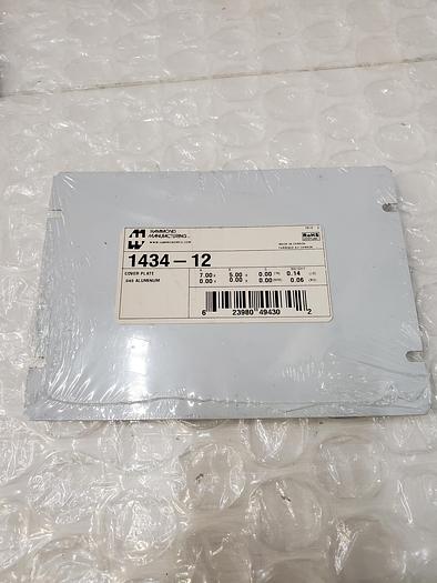 Used Hammond Manufacturing 1434-12 cover plate .040 aluminum