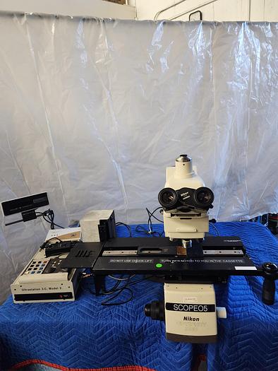 Used Nikon Optiphot 200 Wafer Inspection Microscope WITH STAGE