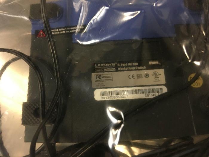 Used LINKSYS 5-PORT 10-100 WORKGROUP SWITCH