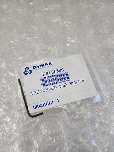 Used DYMAX 35599, WRENCH , HEX 3-32 BLK OX