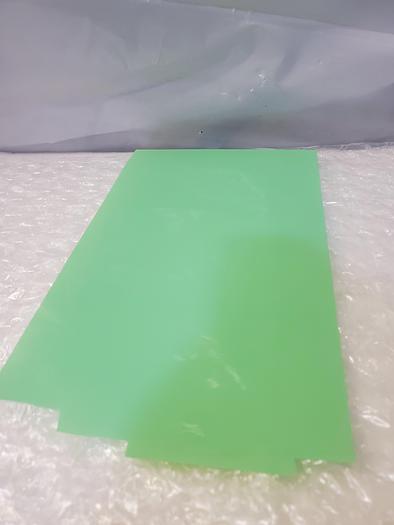Used ARTUS PLASTIC SHEET GREEN 10X20X.003