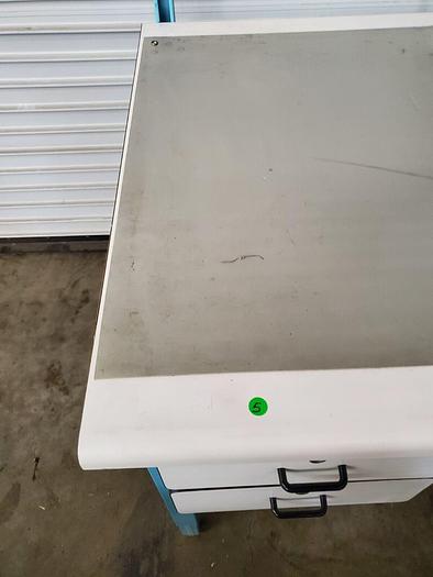 Used WORKBENCH WITH STORAGE AND LIGHT 36''  X 36''