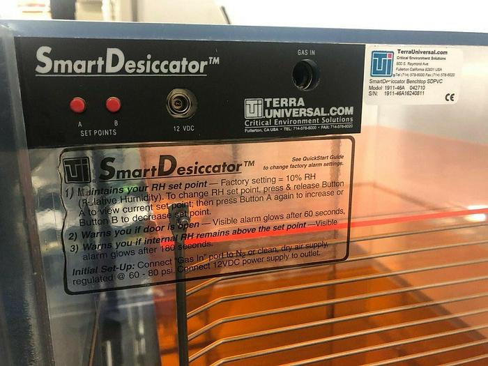 Used TERRA UNIVERSAL SMART DESICCATOR BENCHTOP SDPVC 1911-46A