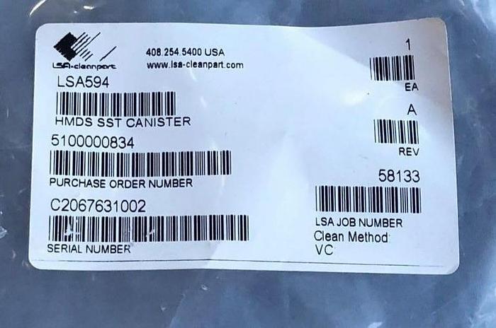 Used ALLOY PRODUCTS 316L , 185PSI AT 100F STAINLESS STEEL