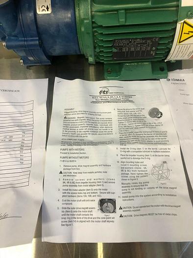 FINISH THOMPSON KC8P80BOC PUMP WITH LEROY SOMER LS80L T MOTOR