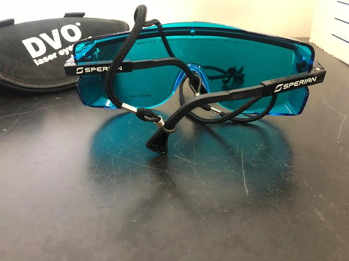 Used 1-2 @ 633NM , O.D. 4-5 @670-680NM , 5 @10,600NM, O.D. 7 @ 190-380NM LASER PROTEC