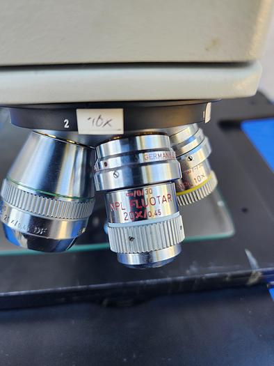 Used Ernst Leitz 10X/0.22 10X/0.20 P NPL FLUOTAR 20X/0.45