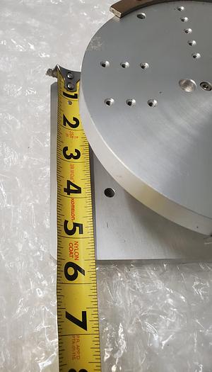 Used MICROSCOPE STAGE FIXTURE STAINLESS STEEL