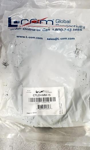 Used L-COM CTLDVIMM-15 CABLE