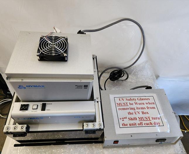 Used DYMAX MODEL 2000 FLOOD, ECE ZIP SHUTTER, LIHT SHEILD, 400 WATT POWER SUPPLY