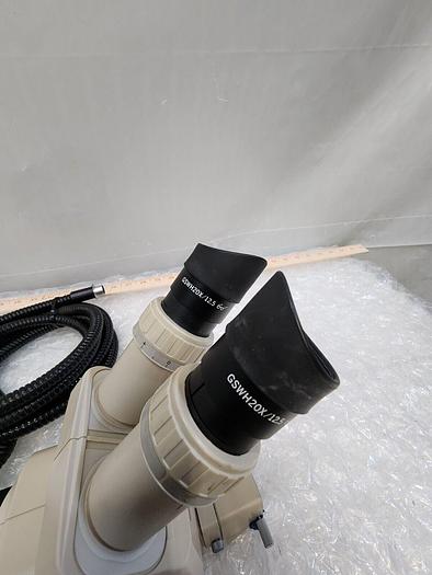 Used OLYMPUS MICROSCOPE, SZ-CTV, GSWH20X EYEPIECE