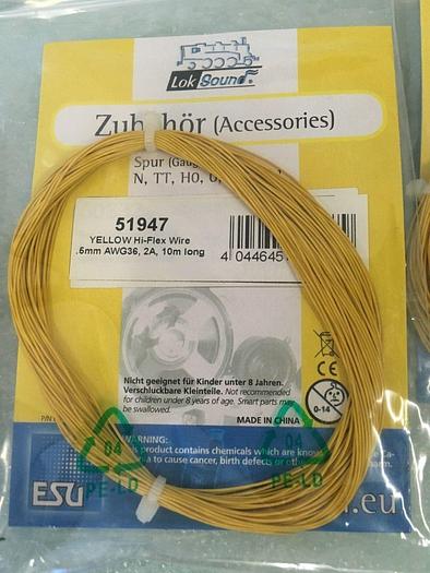 LOKSOUND 51947 YELLOW HI-FLEX WIRE