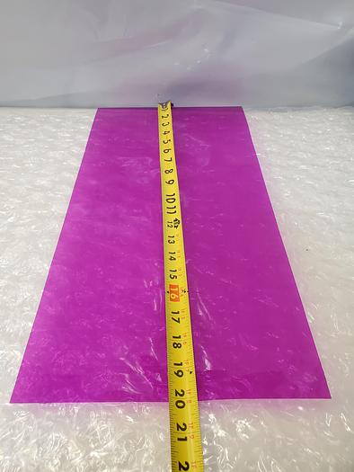 Used ARTUS PLASTIC SHEET PURPLE 10X20X.0015